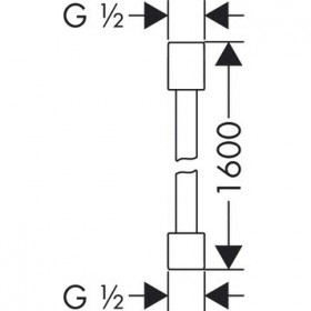 Фото 1 Шланг душевой Hansgrohe Axor 160см (28286000)