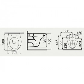 Фото 2 Унитаз подвесной Idevit Samanyolu Rimless 1004-0616
