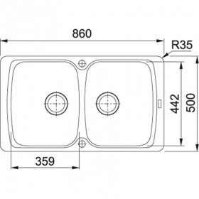 Фото 1 Кухонная мойка Franke Antea AZG 620 Бежевый (114.0498.068)