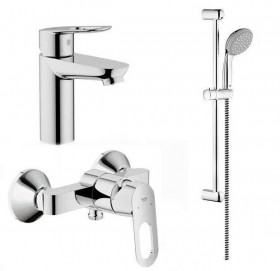 Фото Набор смесителей Grohe Bau Loop (23159+32816+27598)