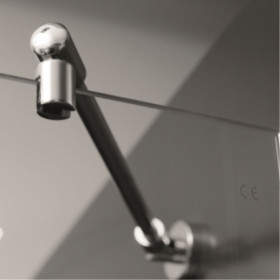 Фото 1 100-06084 Душевая стеклянная стенка Aquaform SOLITARE Walk-in 100х80 правая