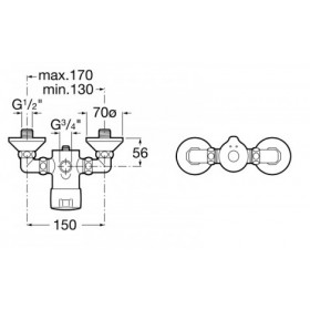 Фото 1 Смеситель для душ.кабины Roca Sprint (5A2117C00)