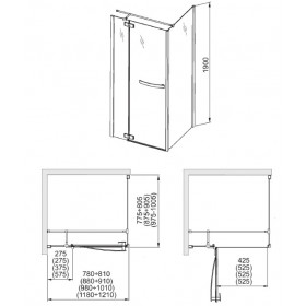 Фото 3 103-09379 Душевая стенка Aquaform HD COLLECTION 100
