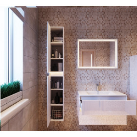 Фото 7 Тумба Botticelli Torino Tr-100 белый с умывальником Marlen-100