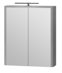 Фото Зеркальный шкаф Livorno LvrMC-60 структурный серый