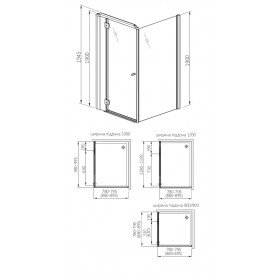Фото 4 103-06059 Душевая стенка Aquaform SOL DE LUXE 90 Transparent DP Active