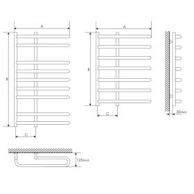 Фото 1 Полотенцесушитель Laris Лира П6 500х600