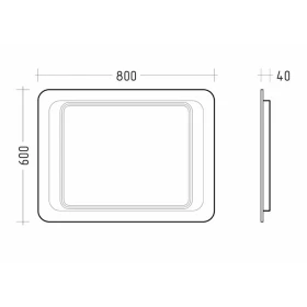 Фото 2 Дзеркало ЮВВІС Мілано Z-80 LED