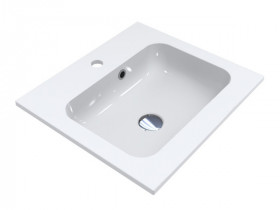 Фото Умывальник Miraggio Della 500 Глянец Прямоугольный Врезной