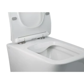 Фото 2 Унітаз підвісний Crow, Rimless з сидінням Slim Duroplast/ Soft-close/ Quick relase White Qtap