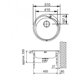 Фото 1 Кухонная мойка Franke Ron 610-41 Матовая (101.0255.783)