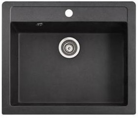 Фото Мойка кухонная Marmorin BARIO 590х500 BLACK (120103002)