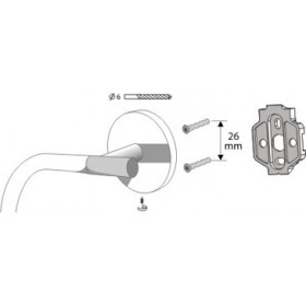 Фото 1 72084 Virginia держатель полотенца полумесяц, сатин