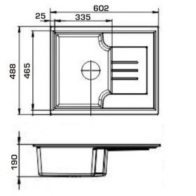Фото 1 Кухонная мойка Granado AVILA terra (602*488mm.)