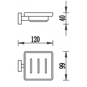 Фото 1 4785 TERRA Мыльница, стекло
