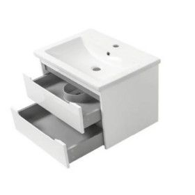 Фото 1 Тумба підвісна Valencia 70 GREY ТП-2 Д сіра з умивальником Комо 70