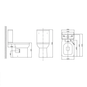 Фото 1 Унітаз – компакт Imprese ORLIK, гор. випуск, сидіння slow-closing (c06209403)