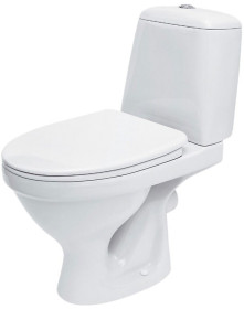 Фото Унітаз - компакт Cersanit 771 EKO 2000 031 косий випуск, сидіння поліпроп. метал. кріп. (K07-241)