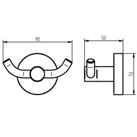 Фото 1 Haceka Kosmos Крючок двойной (402318)