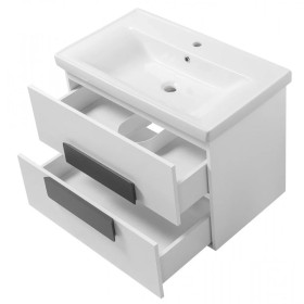 Фото 1 Тумба подвесная Модена 100 Т-8 White с раковиной Элиз 100