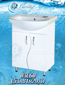 Фото Тумба A Family 3-03 L 60 под умывальник Либра 60