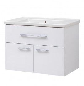 Фото Тумба подвесная с умывальником Корал Веста 80 ТП-3 Д