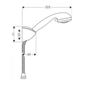 Фото 1 Душевой набор Hansgrohe Croma Variojet Porter'С (27546000)