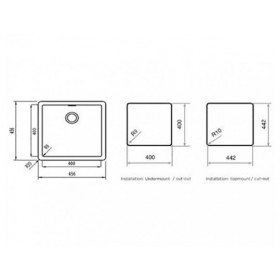 Фото 1 Кухонная мойка Teka Radea 490/370 TG Алебастр (40143665)