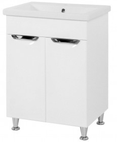 Фото Т026019 Тумба под умывальник Комо 60 врезные ручки (без умыв.)