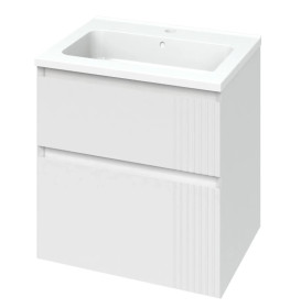 Фото Тумба підвісна MIRATER Родео 60 з умивальником Родео 60, біла