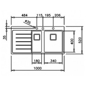 Фото 1 Кухонная мойка Teka ZENIT R15 1 1/2B 1D RHD Полированная (13139007)