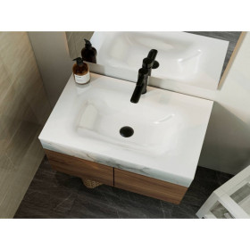 Фото 2 Умывальник Miraggio JESSEL 700 Глянец Прямоугольный Врезной