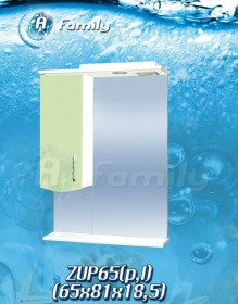 Фото Зеркало A Family 1-ZP 65 Правое Салатовое