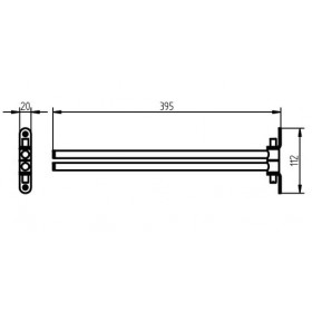 Фото 1 Haceka IXI Держатель д/полотенца (рога) (415111)