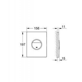 Фото 1 Спускная кнопка GROHE Nova Cosmopolitan, матов.хром (38765P00)