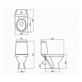 Фото 1 Унитаз-компакт KOLO MODO (L39003000)