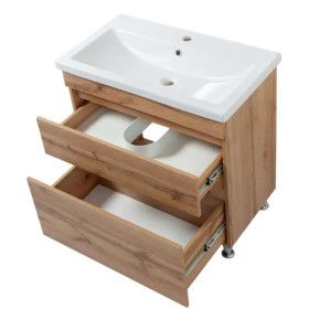 Фото 1 Тумба підлогова Мінімал Wood 80 Тахо (Т308019) під умив. COMO 80 (без раков.)