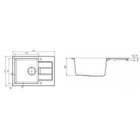 Фото 1 Кухонная мойка Franke SID 611-62 Slim Белый (114.0497.939)