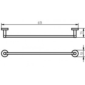 Фото 1 Haceka Kosmos TEC Держатель д/полотенца (402409)