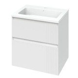 Фото Тумба підвісна MIRATER Родео 60 з умивальником Родео 60, біла