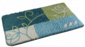 Фото 2160778 Коврик в ванную комнату 50х80, микрофибра (бирюзовый)