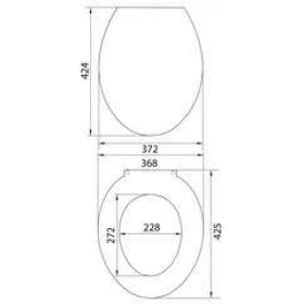 Фото 1 Сиденье для унитазов SoloPlast СУ-1
