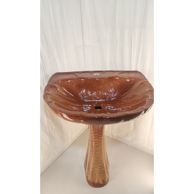 Фото 1 Умивальник КОМФОРТ на постаменті (коричневий сніжок)