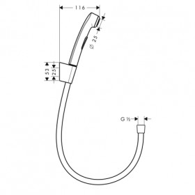 Фото 1 Гигиенический душ Hansgrohe (32129000)