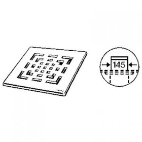 Фото 1 Решетка для душевого трапа Visign RS2 492335 143x143 мм