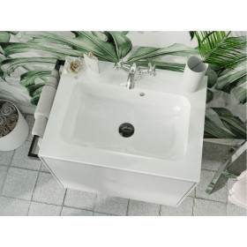 Фото 2 Умывальник Miraggio Della 600 Глянец Прямоугольный Врезной