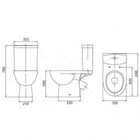 Фото 1 Унитаз-компакт Kolo Freja Premium (L79046000)