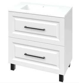 Фото Тумба підлогова MIRATER Денвер 80 з умивальником Родео 80, біла