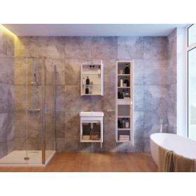 Фото 5 Тумба подвесная Ювента Livorno Lvr-50 структурный серый с умывальником Luxury-50