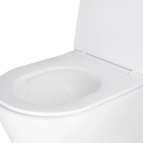 Фото 2 Унітаз підвісний Swan, Ultra Quiet сидіння Slim Duroplast/ Soft-close/ Quick relase WHITE Qtap 